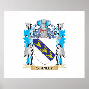 Affiche Manteau de Stanley des bras - crête de famille
