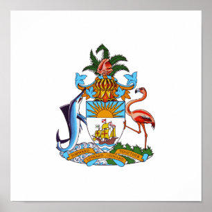 Affiche Manteau des Bahamas des bras