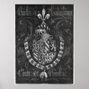 Affiche Manteau des bras de Charles de la Bourgogne