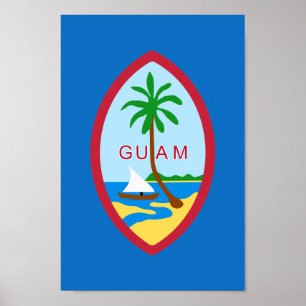 Affiche Manteau des bras de Guam
