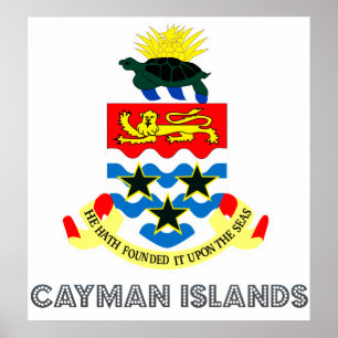 Affiche Manteau des Îles Caïman des bras