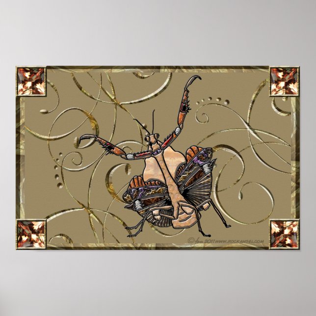 Affiche Mantis à feuilles mortes (Devant)