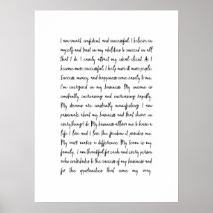 Affiche Mantra de bureau pour les entreprises