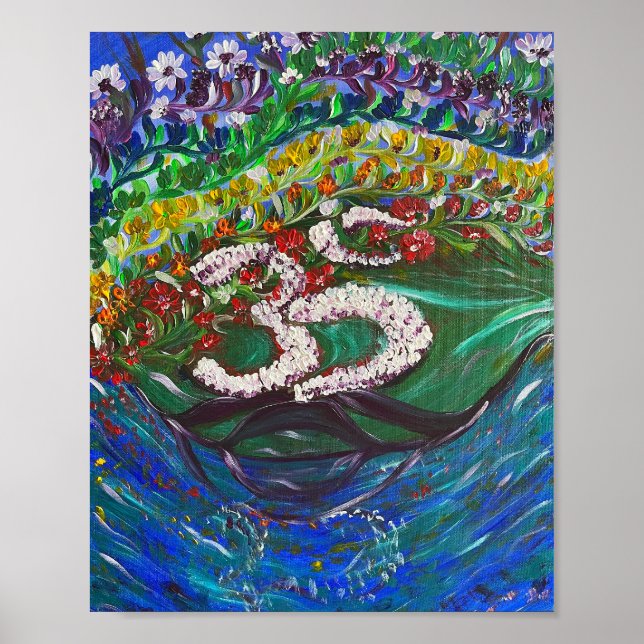 Affiche Mantra Garden - Om Peinture en toile (Devant)