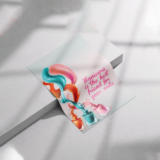 Affiche Manucure est le meilleur ami pour vos ongles, ongl (Créateur téléchargé)