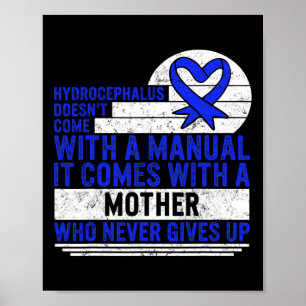Affiche Manuel de sensibilisation Blue Ribbon Neurochirurg