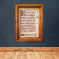 Manuscrit médiéval Gregorien Chant Epiphany Magi