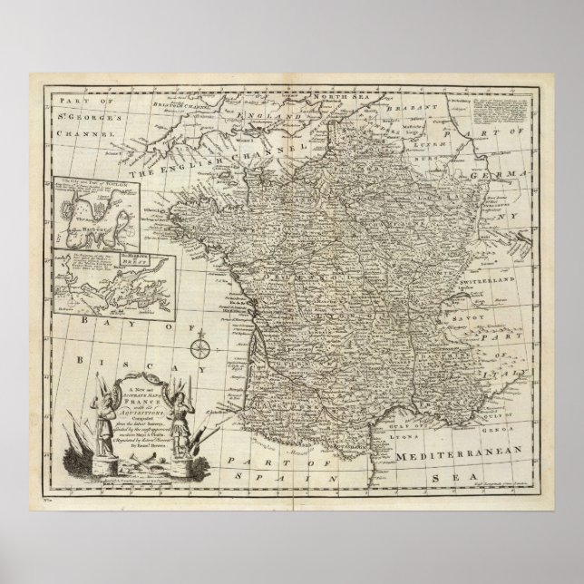 Affiche Map of France 2 (Devant)