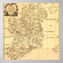 Map of Ireland, Families of Irish and English