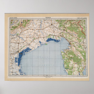Affiche Map of Venice, Italy