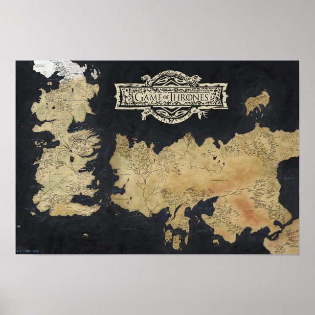 Affiche Map of Westeros (Devant)