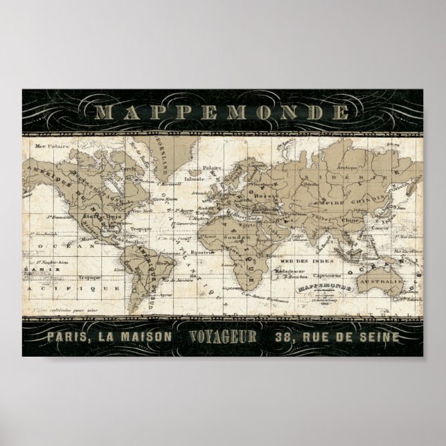 Affiche Mappemonde (Devant)