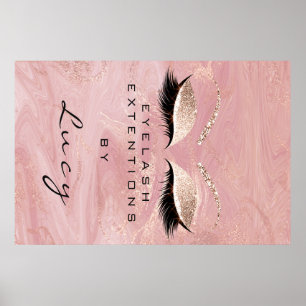 Affiche Maquillage Artiste Beauté Salon Lashes Parties sci