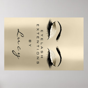 Affiche Maquillage Artiste Beauté Salon Lashes Parties sci