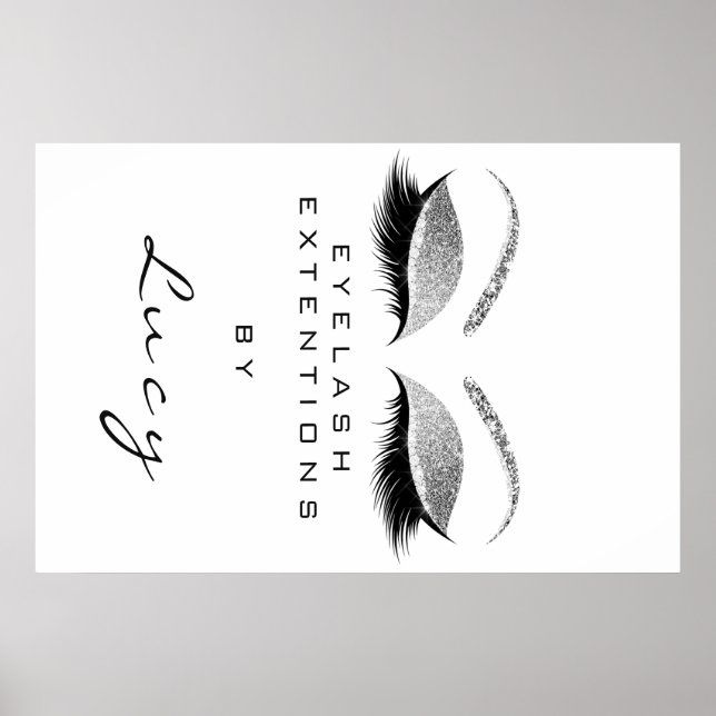 Affiche Maquillage Artiste Beauté White Eyebrow Parties sc (Devant)