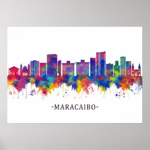 Affiche Maracaibo Venezuela Skyline