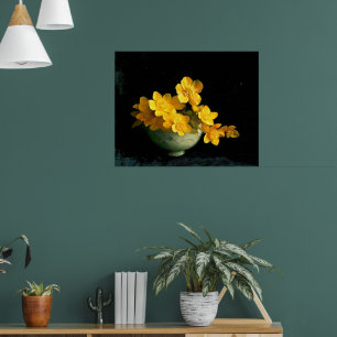 Affiche Marais Marigolds, peinture sur nature