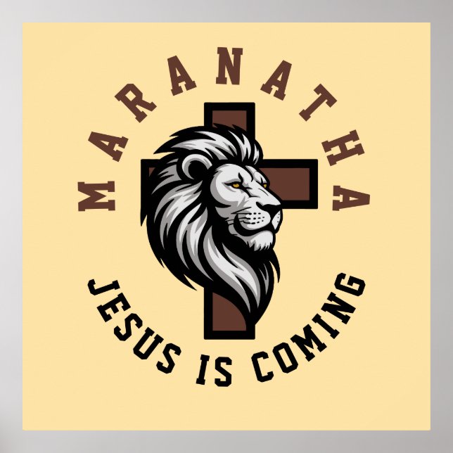 Affiche Maranatha Jesus is coming  (Devant)