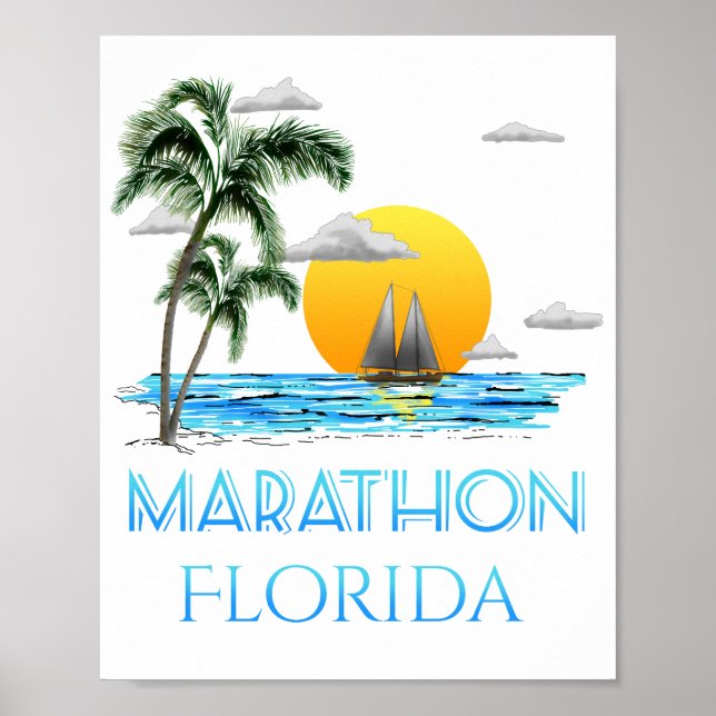 Affiche Marathon de la voile Floride (Devant)