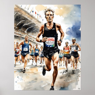 Affiche Marathon Man Art Print