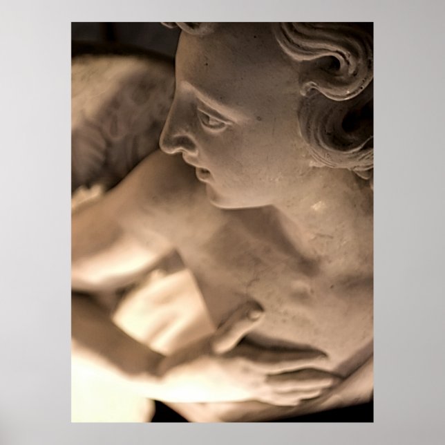 Affiche Marble Angel Sculpture Art Imprimer (Devant)