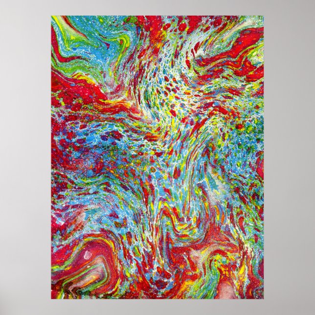 Affiche Marbling maître-relieur (Devant)