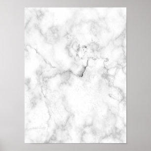 Affiche Marbre blanc