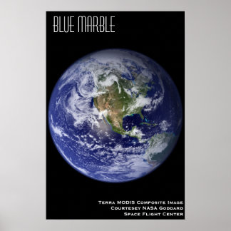 Affiche Marbre bleu