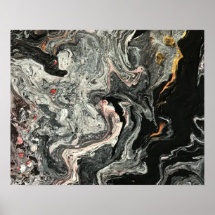 Affiche Marbre de fluide d'agate