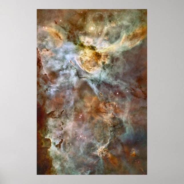 Affiche Marbre en pastel dans la nébuleuse de Carina (Devant)