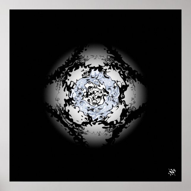 Affiche Marbre (n° 0.1 série de marbres) (Devant)