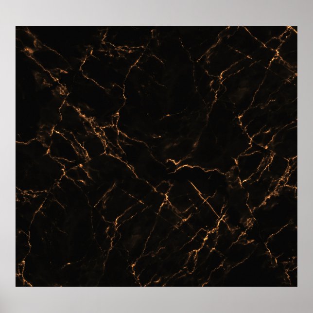 Affiche Marbre noir luxueux : Texture élégante (Devant)