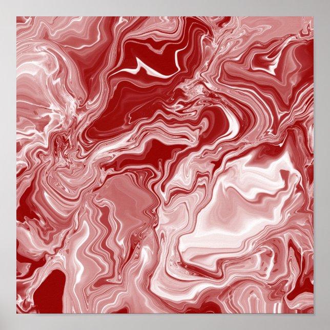 Affiche Marbre rouge classique (Devant)