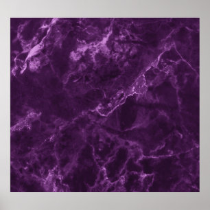 Affiche Marbre violet foncé : texture luxueuse.
