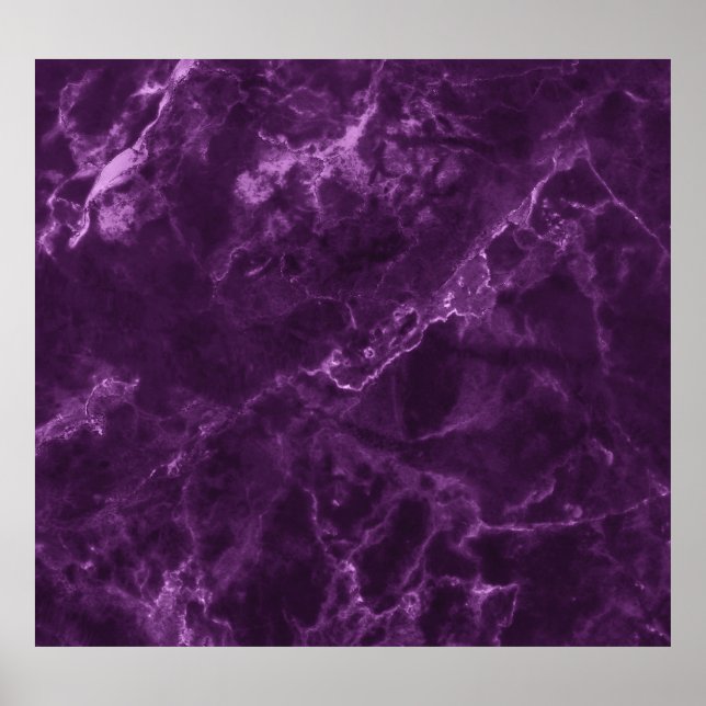 Affiche Marbre violet foncé : texture luxueuse. (Devant)