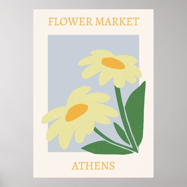 Affiche Marché aux fleurs Athènes (Devant)