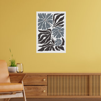 Affiche Marché aux fleurs de Bohême | Feuilles Abstraits m