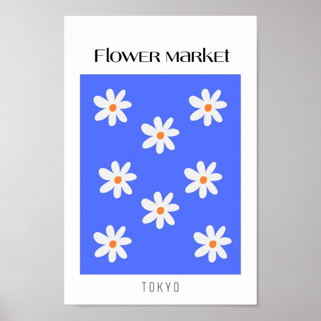 Affiche Marché aux fleurs Tokyo (Devant)