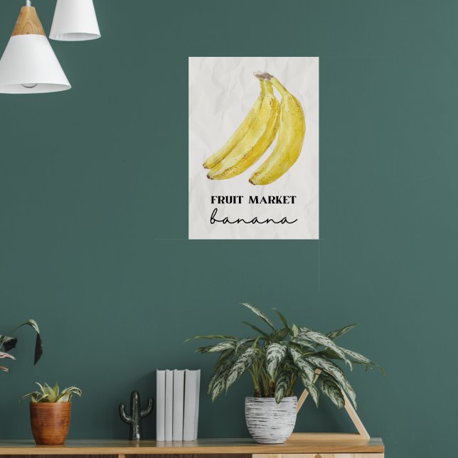 Affiche Marché aux fruits de banane (Salon 1)