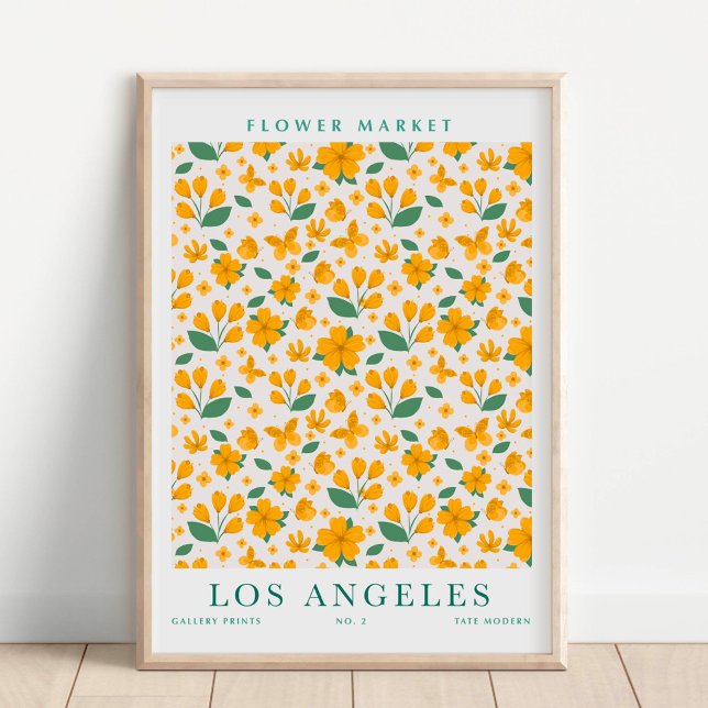 Affiche Marché botanique de fleurs de Los Angeles (Créateur téléchargé)