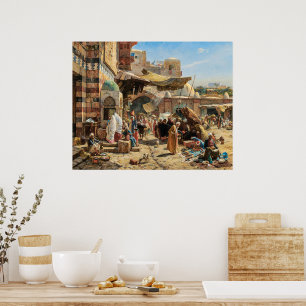 Affiche Marché de Jaffa Gustav Bauernfeind
