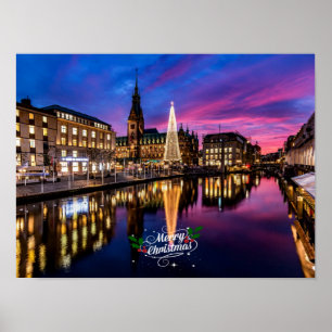 Affiche Marché de Noël de Hambourg