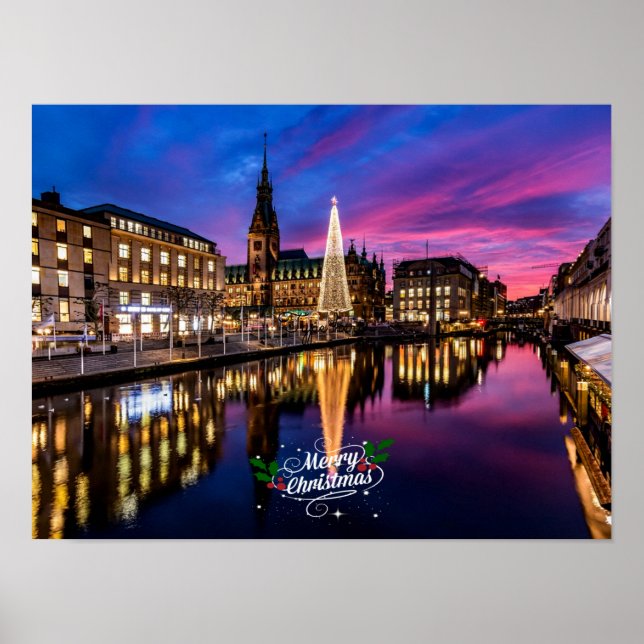 Affiche Marché de Noël de Hambourg (Devant)