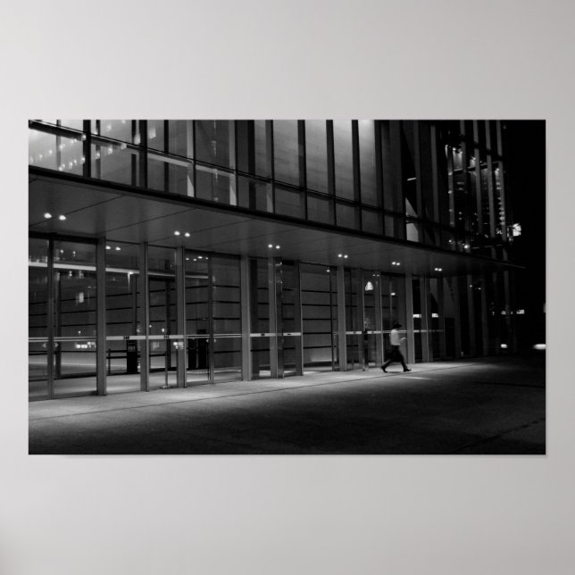 Affiche Marche de nuit urbaine à Tokyo - Photographie Impr (Devant)