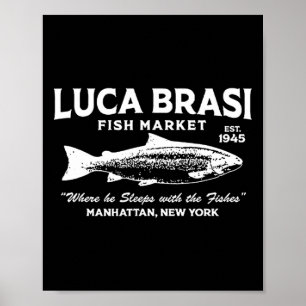 Affiche Marché de poissons Luca Brasi Le Parrain Établis e