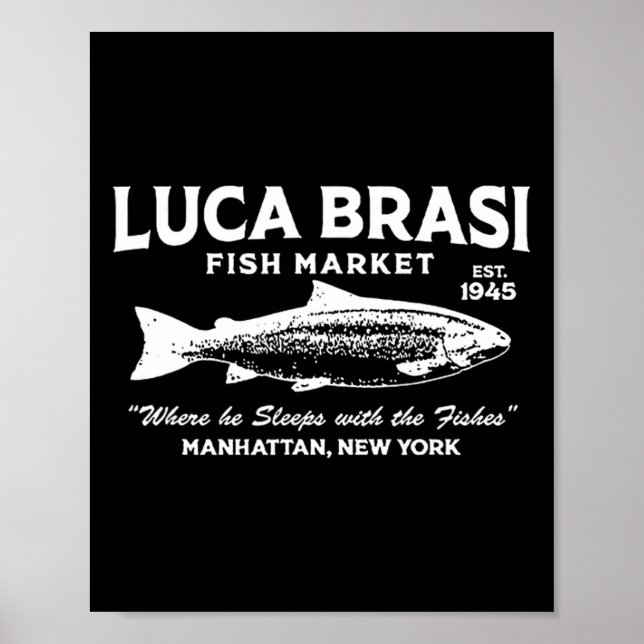 Affiche Marché de poissons Luca Brasi Le Parrain Établis e (Devant)
