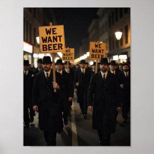 Affiche Marche de protestation de l'ère de la prohibition
