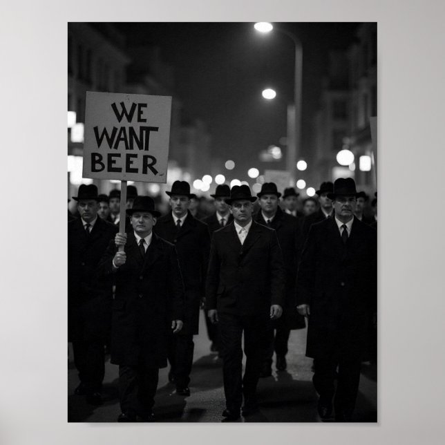 Affiche Marche de protestation de l'ère de la prohibition  (Devant)