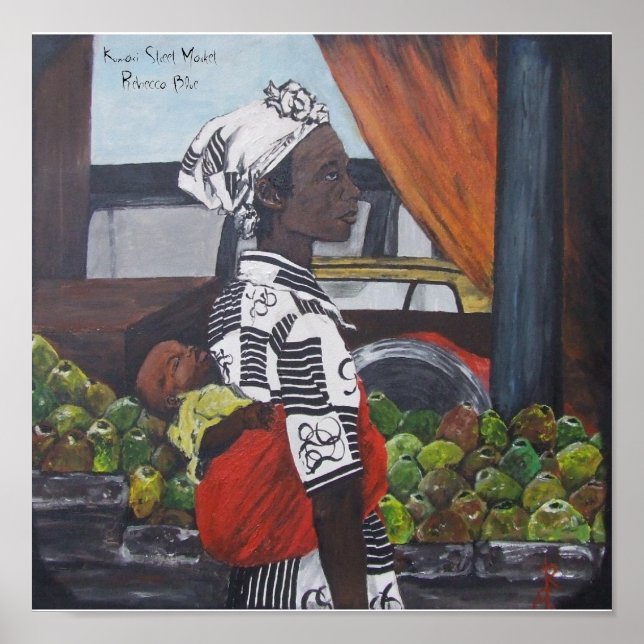 Affiche Marché de rue Kumasi (Devant)