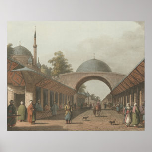 Affiche Marché de Turc ottoman de Burgas en Bulgarie